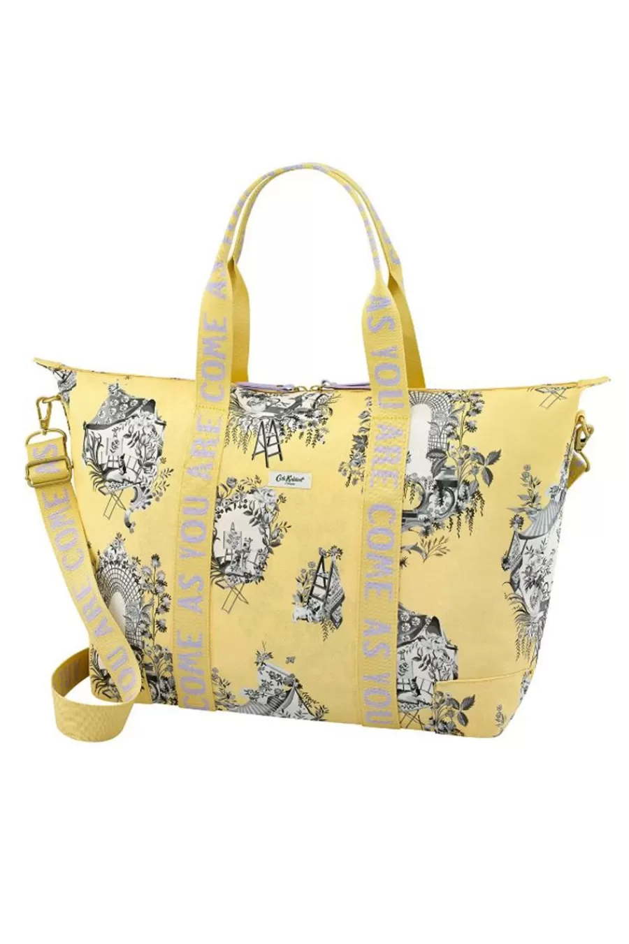 Cath Kidston 30 Years Toile Foldaway Overnight Bag Yellow Cheap