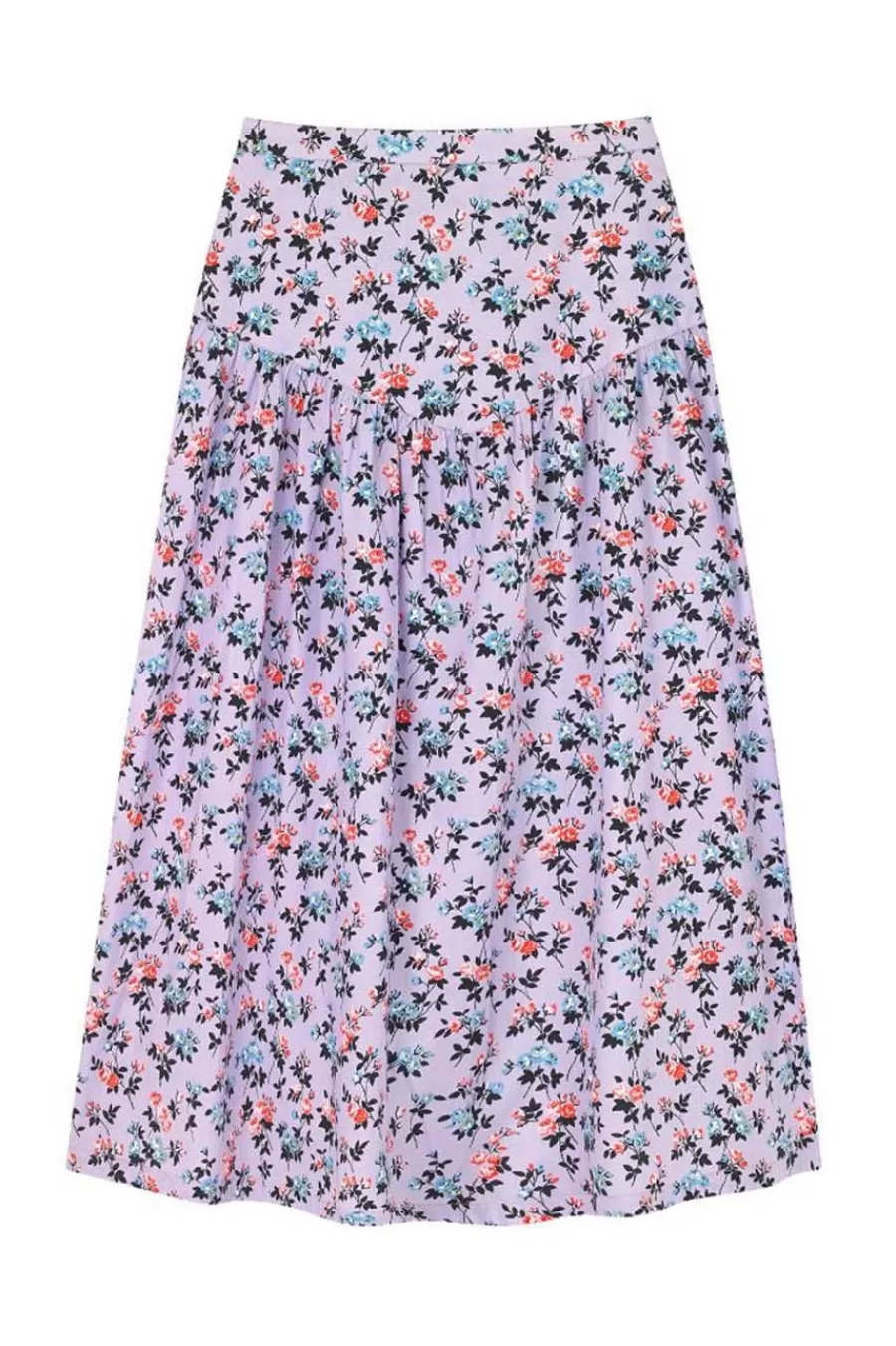 Cath Kidston Acid Rose Yoke Skirt Lilac Store