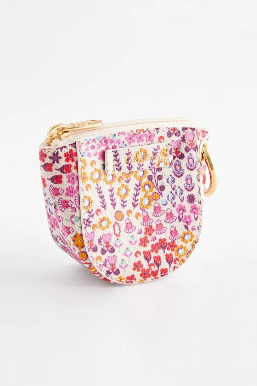 Cath Kidston AFFINITY DITSY CURVE COIN PURSE Pink Clearance