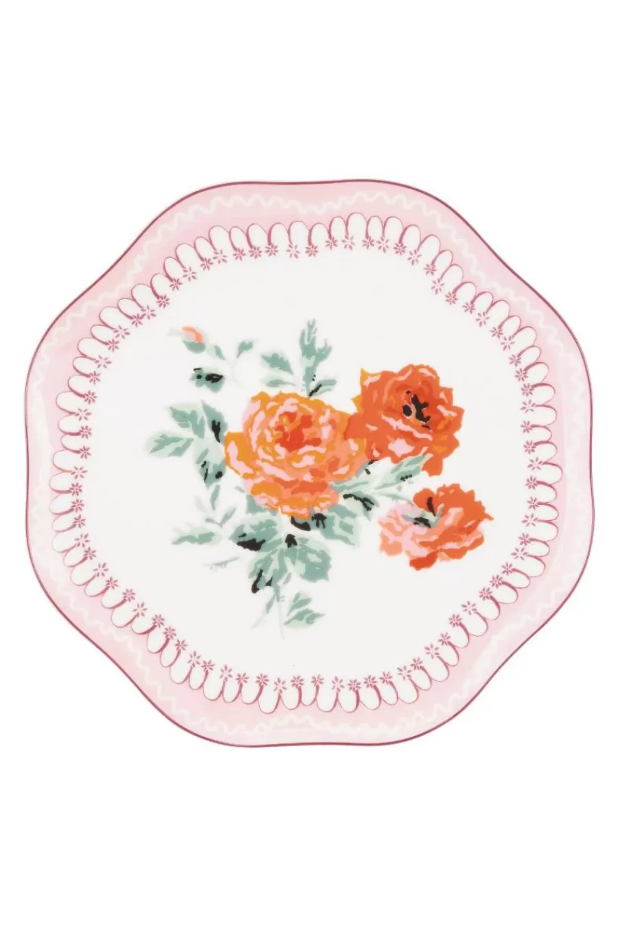 Cath Kidston ARCHIVE ROSE NEW BONE CHINA SIDE PLATE Pink Flash Sale