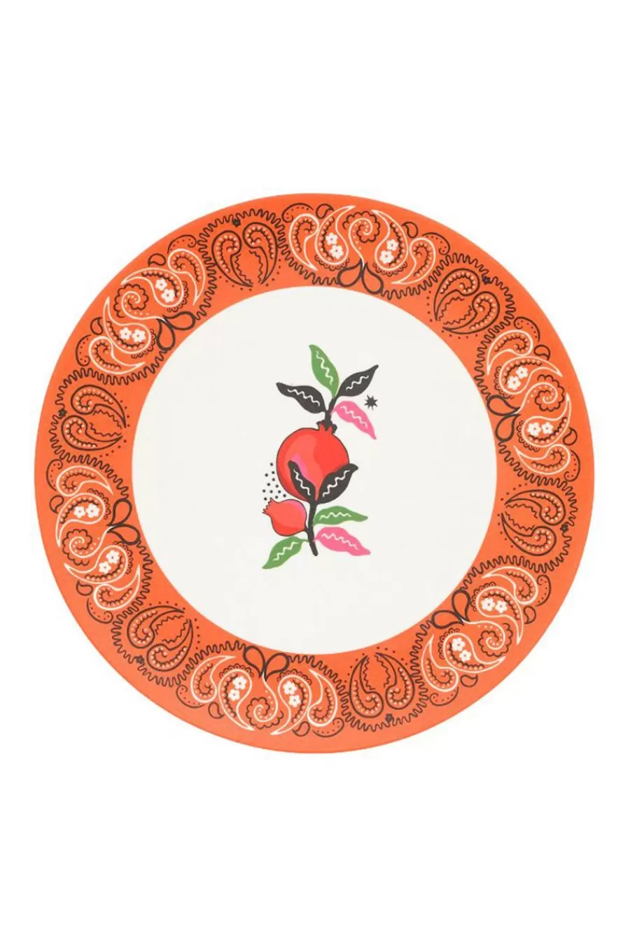 Cath Kidston Bandana Dinner Plate Orange Hot