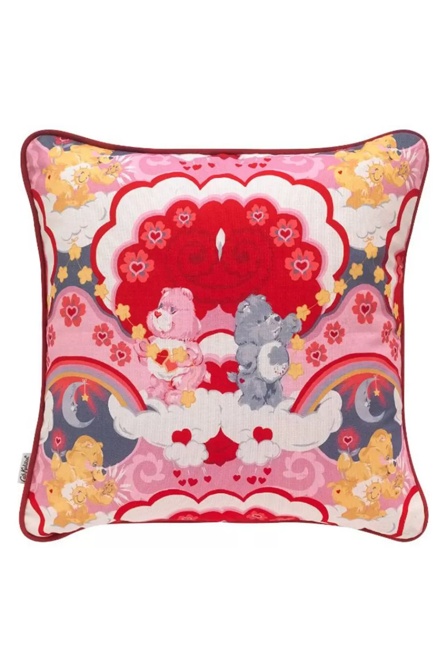 Cath Kidston Care Bears Wish Big Square Cushion Pink Clearance