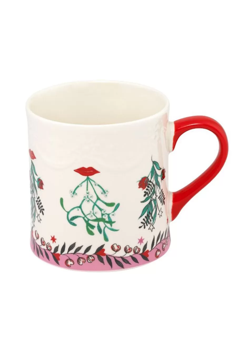 Cath Kidston Christmas Mug Cream Hot