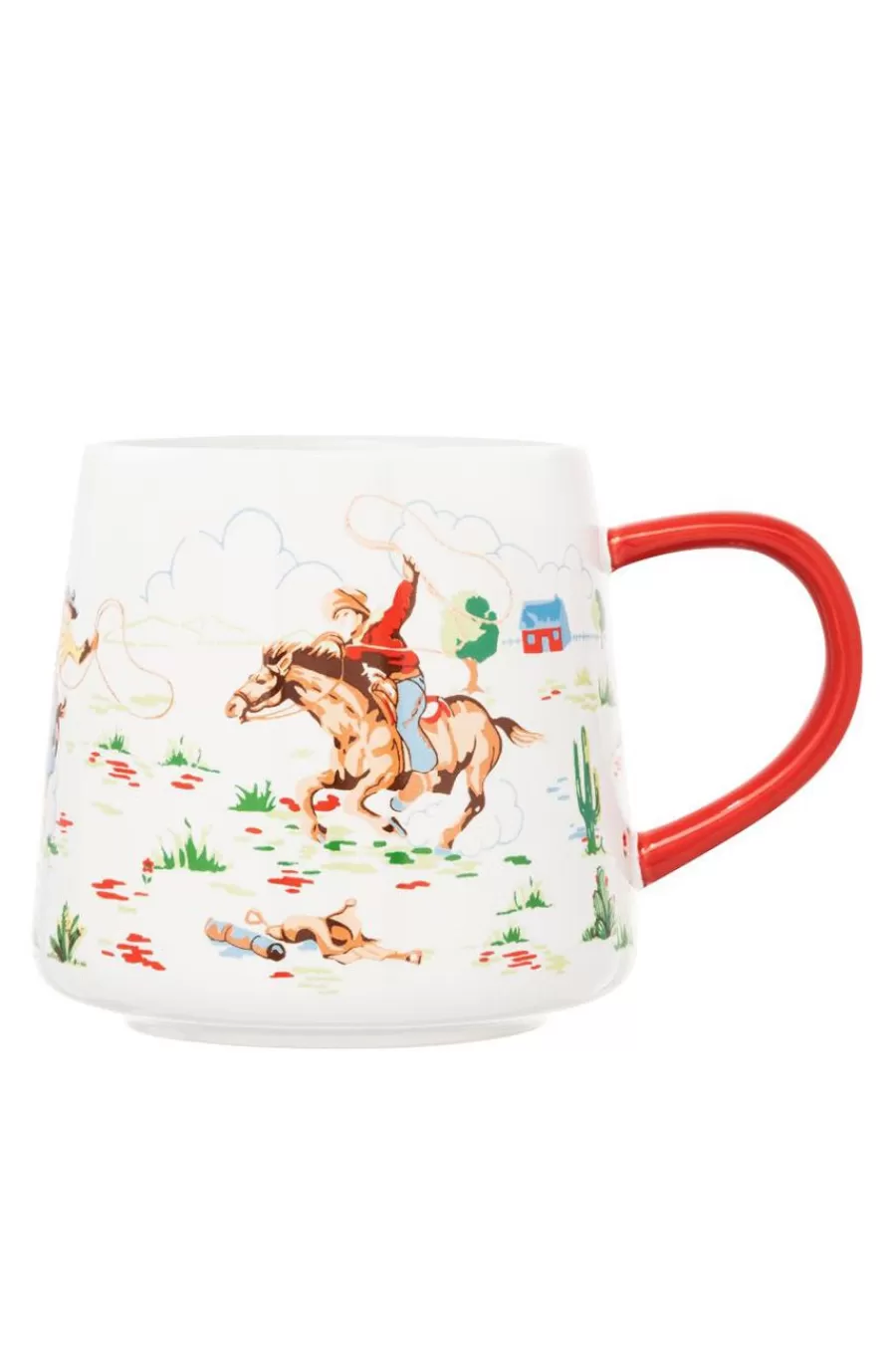 Cath Kidston COWBOY BOOTS BILLIE MUG Cream Clearance