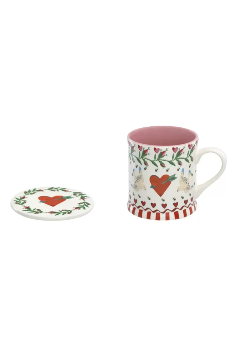 Cath Kidston Dreamer Boxed Mug & Coaster Cream Store