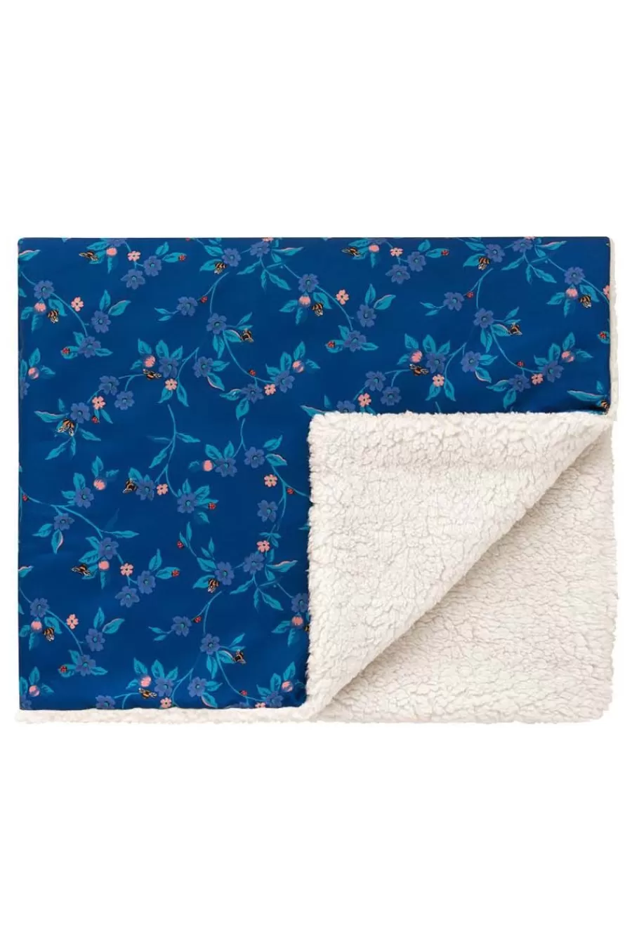 Cath Kidston Flora Fauna Greenwich Flowers Cosy Pet Blanket Blue Flash Sale