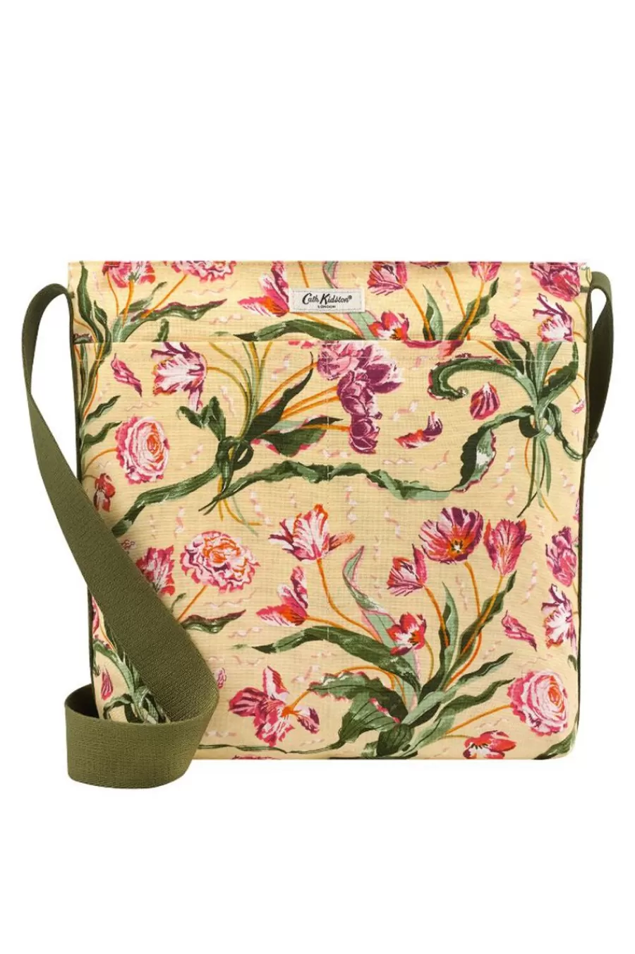 Cath Kidston Floral Fancy Zipped Messenger Bag Green Cheap