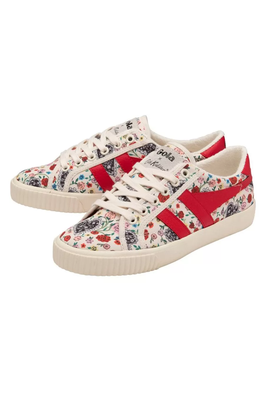 Cath Kidston Floral Heart Frill Gola Tennis Mark Cox Cream New