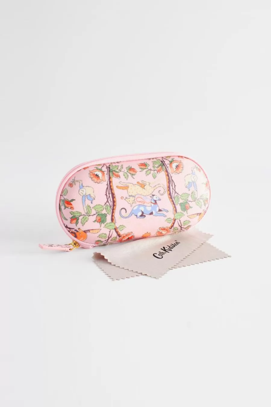 Cath Kidston FLOWERS & FRIENDS GLASSES CASE Pink Hot