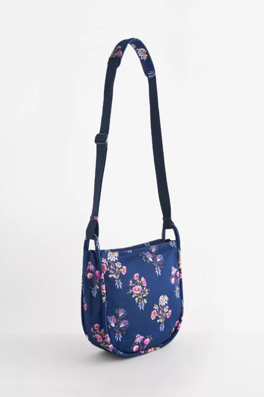 Cath Kidston FRIENDSHIP BUNCH LARGE ZIPPED MESSENGER Navy Best Sale