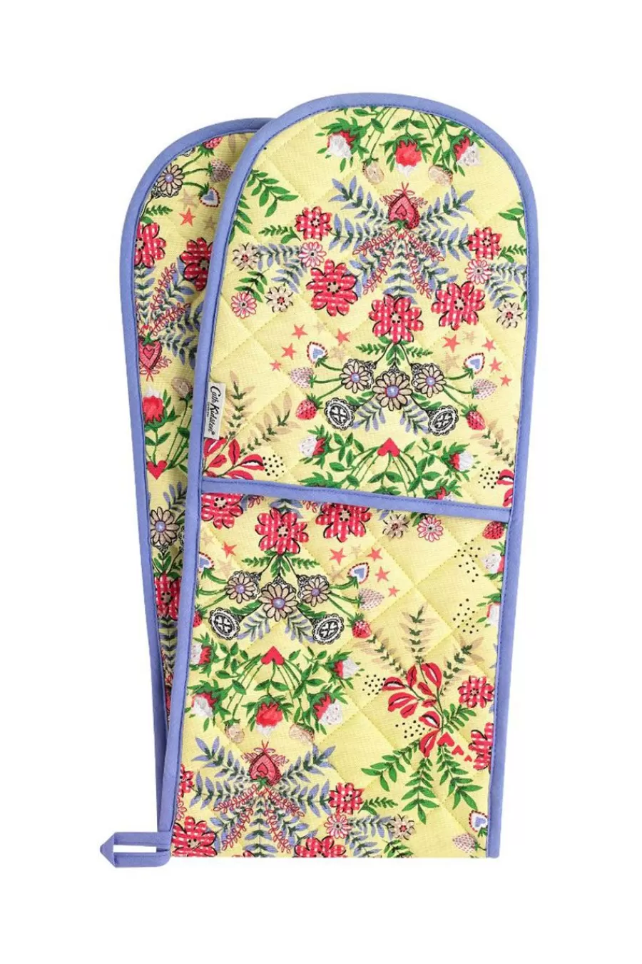 Cath Kidston GBBO Double Oven Glove Yellow Flash Sale