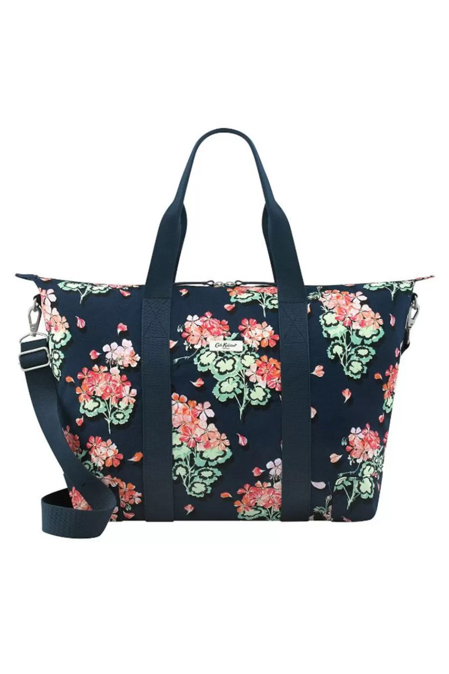 Cath Kidston Geraniums Foldaway Overnight Bag Navy Outlet