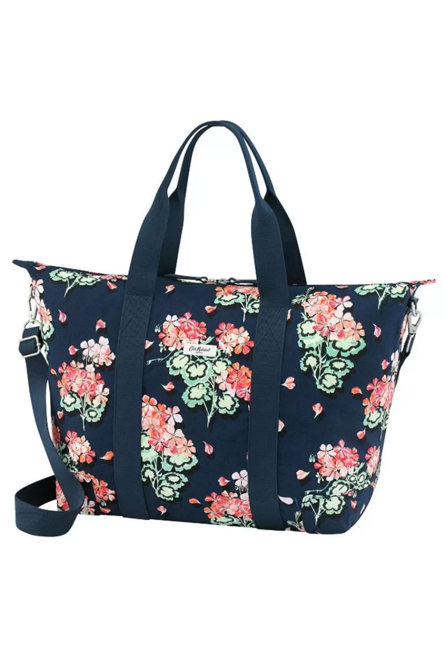 Cath Kidston Geraniums Foldaway Overnight Bag Navy Outlet