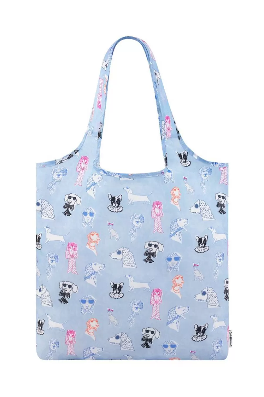 Cath Kidston Glamorous Dogs Foldaway Shopper Blue Best Sale