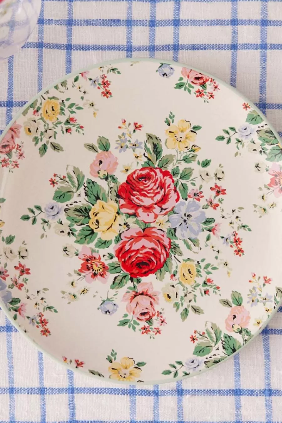 Cath Kidston HAMPSTEAD ROSE SAGE SIDE PLATE Green Flash Sale