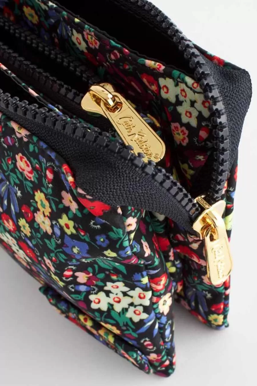 Cath Kidston HARMONY DITSY TRIPLE PURSE Black Clearance