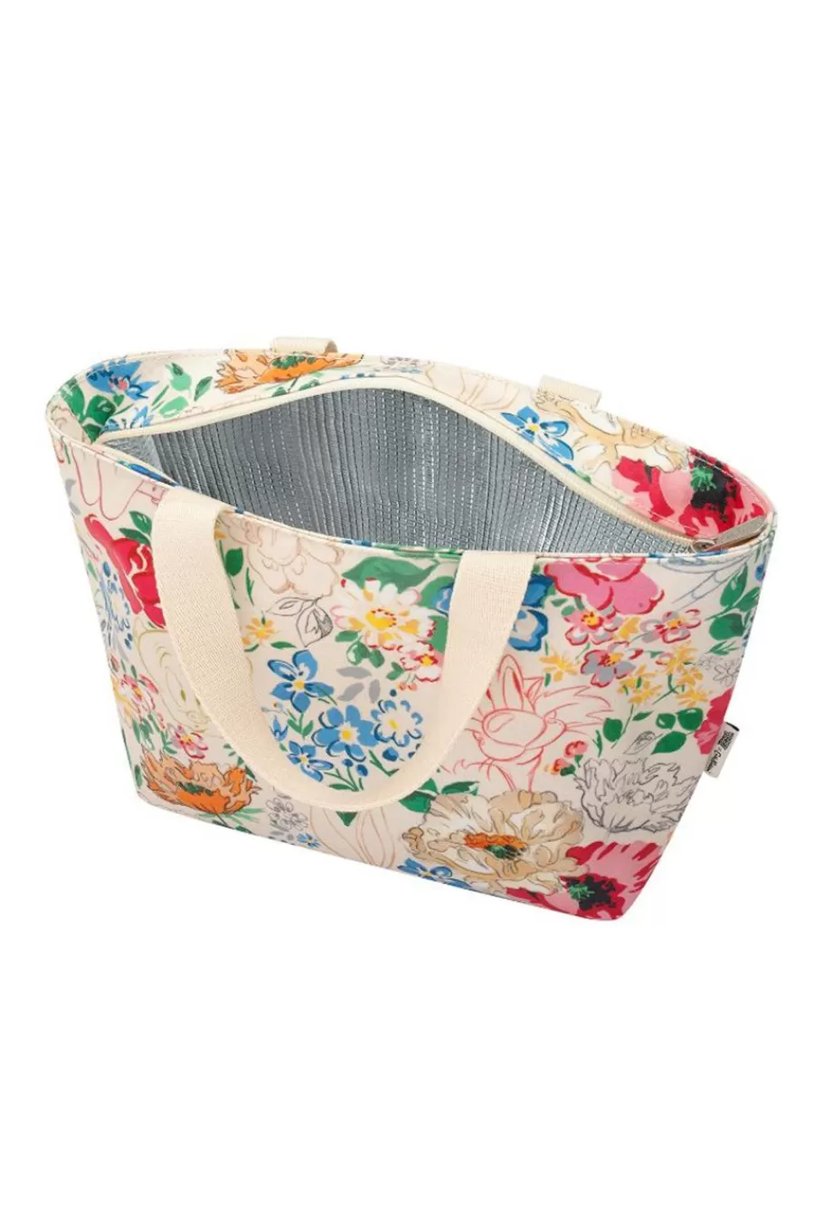 Cath Kidston Looney Tunes Tunes And Blooms Lunch Tote Cream Best Sale