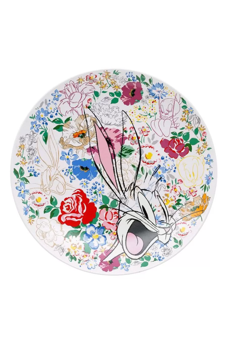 Cath Kidston Looney Tunes Tunes And Blooms Side Plate Cream Best Sale