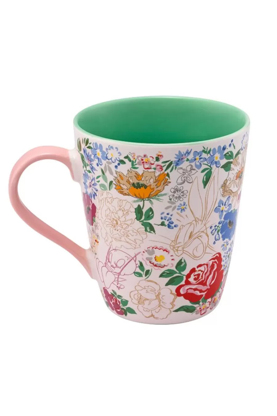 Cath Kidston Looney Tunes Tunes And Blooms Stanley Mug Cream New