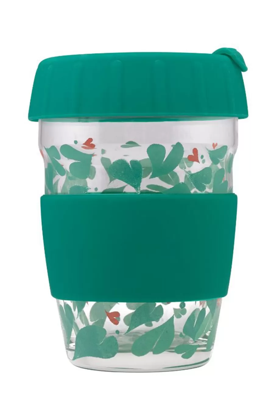 Cath Kidston Marble Hearts Glass Travel Cup Cream/Green Online