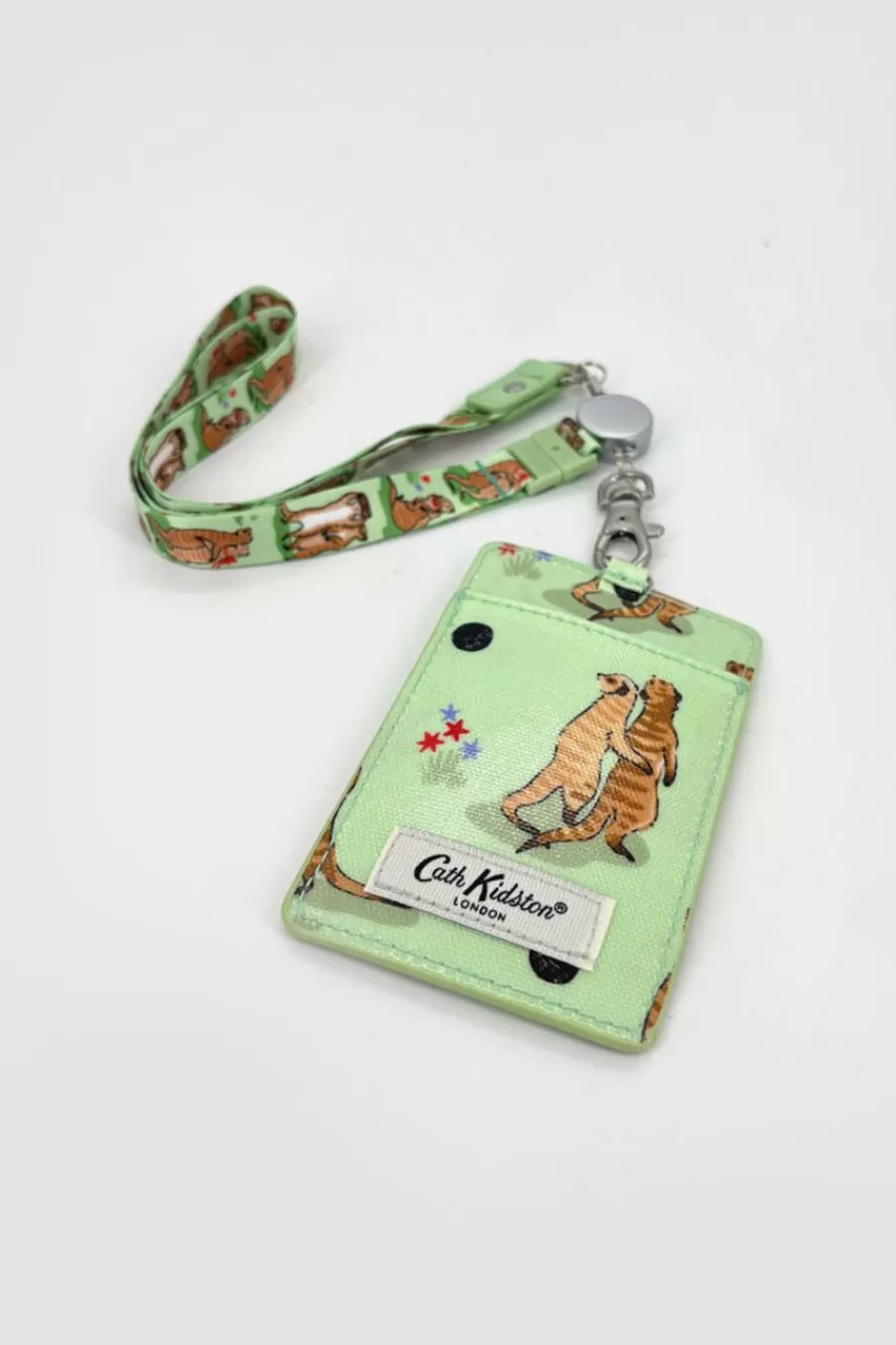 Cath Kidston MEERKATS LANYARD Green Clearance