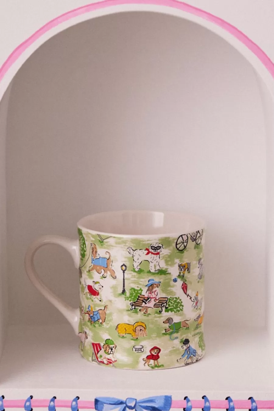 Cath Kidston PARK DOGS MOLLIE MUG Green New