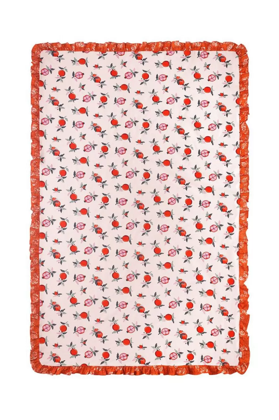 Cath Kidston Pomegranate Frill Tablecloth Cream Clearance