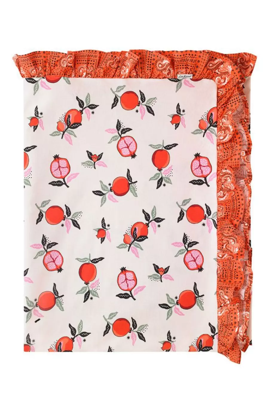 Cath Kidston Pomegranate Frill Tablecloth Cream Clearance