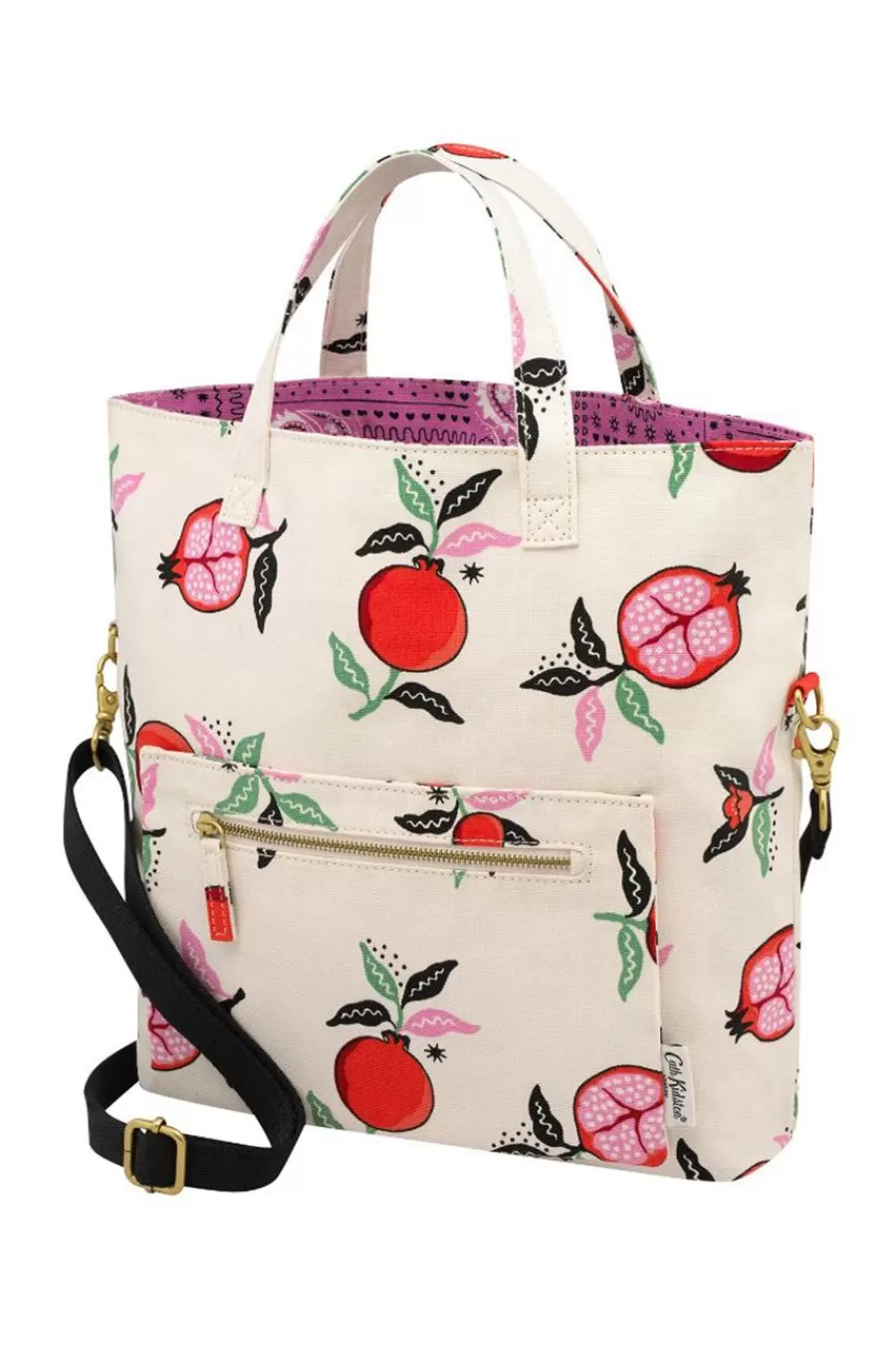 Cath Kidston Pomegranate Reversible Cross Body Cream Store