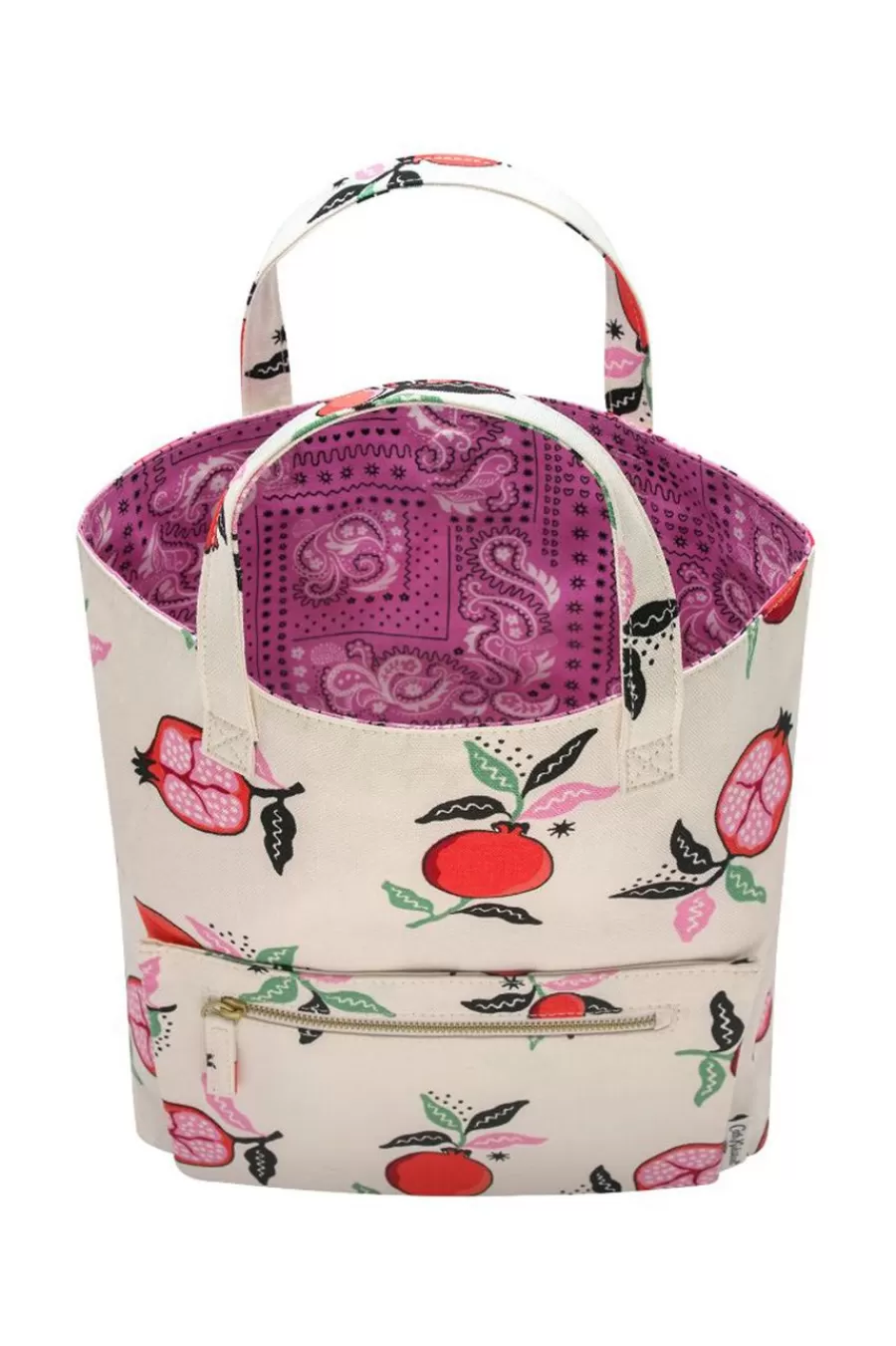 Cath Kidston Pomegranate Reversible Cross Body Cream Store