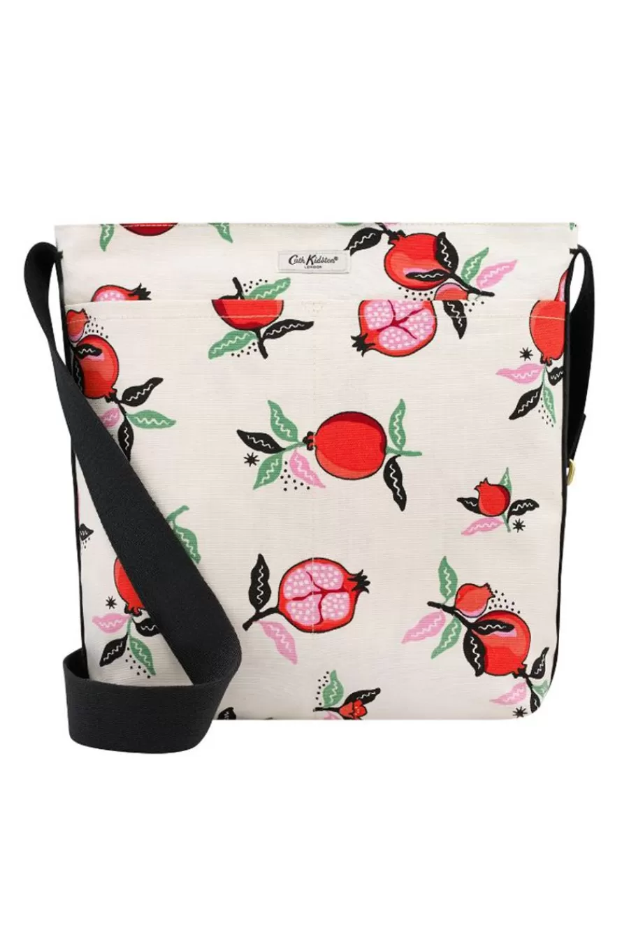 Cath Kidston Pomegranate Zipped Messenger Bag Cream Online