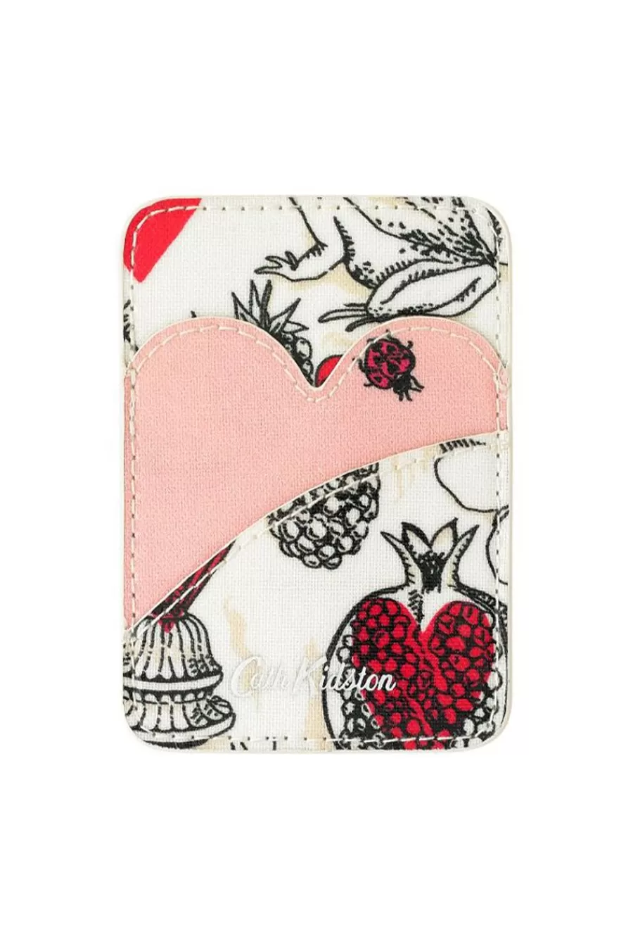 Cath Kidston Shape My Heart Card Holder Cream Flash Sale