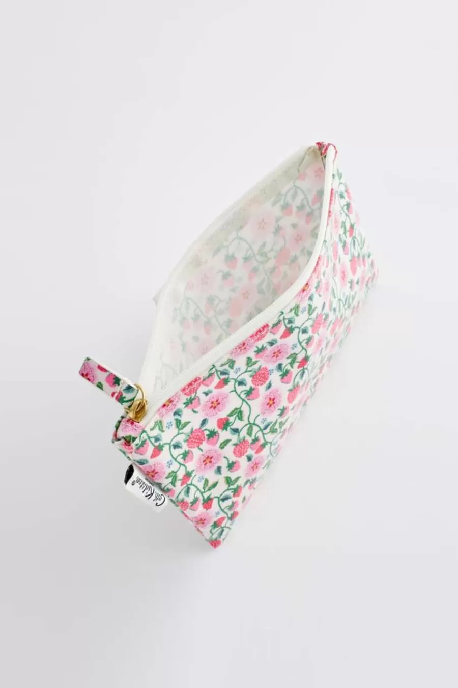 Cath Kidston STAWBERRY DITSY ZIPPED PURSE Cream Fashion