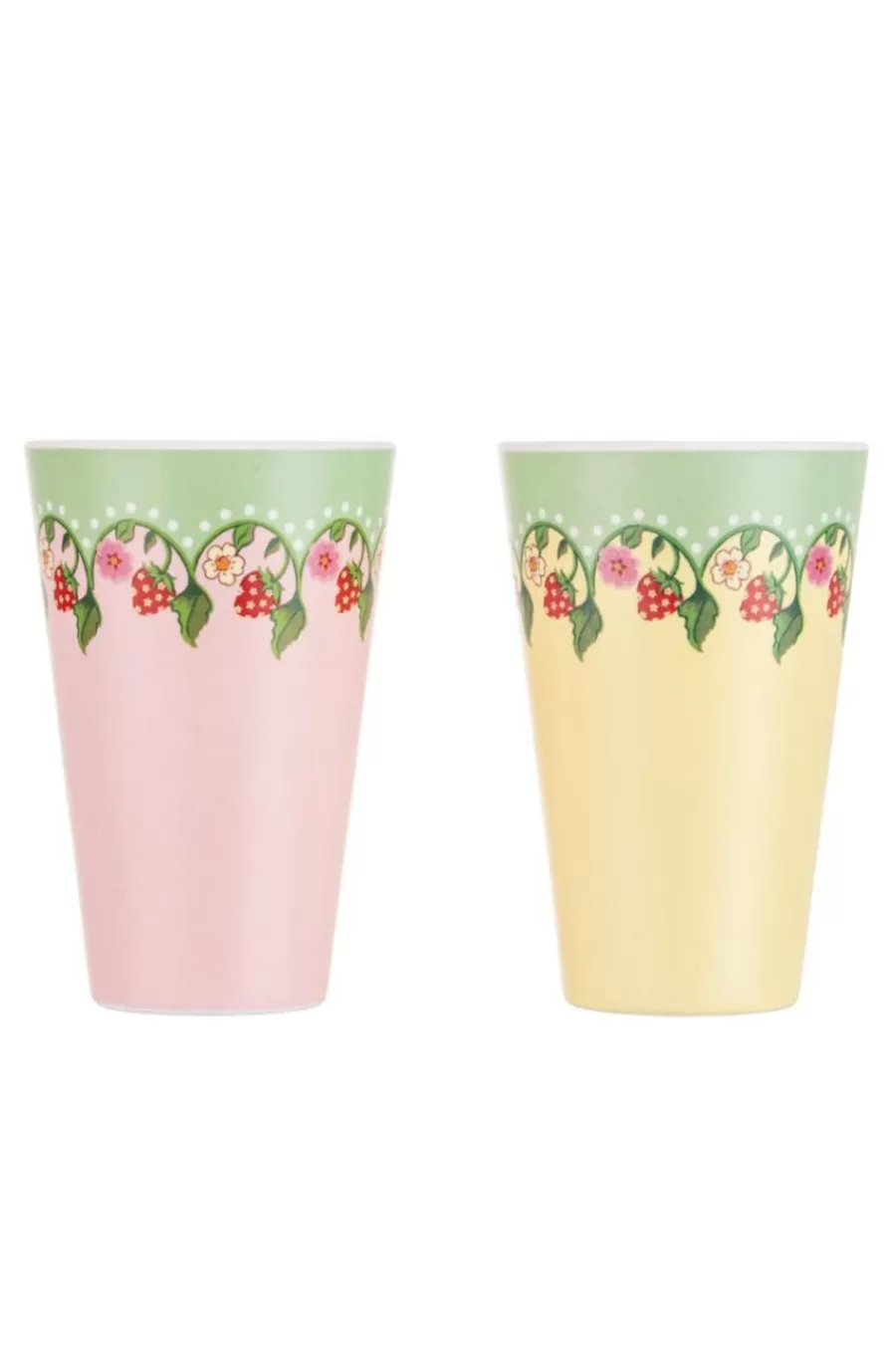 Cath Kidston STRAWBERRY 4PK MELAMINE PICNIC TUMBLERS Multi Sale