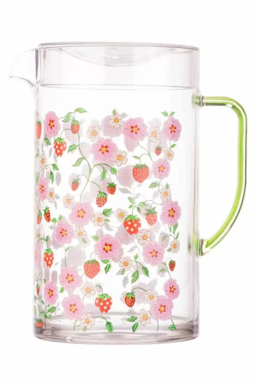 Cath Kidston STRAWBERRY ACRYLIC PICNIC PITCHER JUG Green Shop