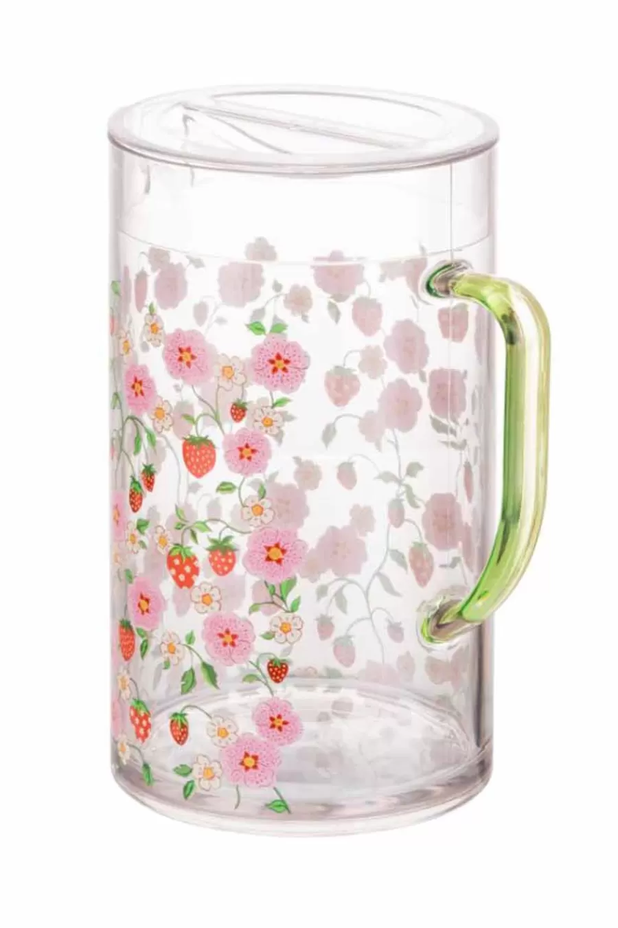 Cath Kidston STRAWBERRY ACRYLIC PICNIC PITCHER JUG Green Shop