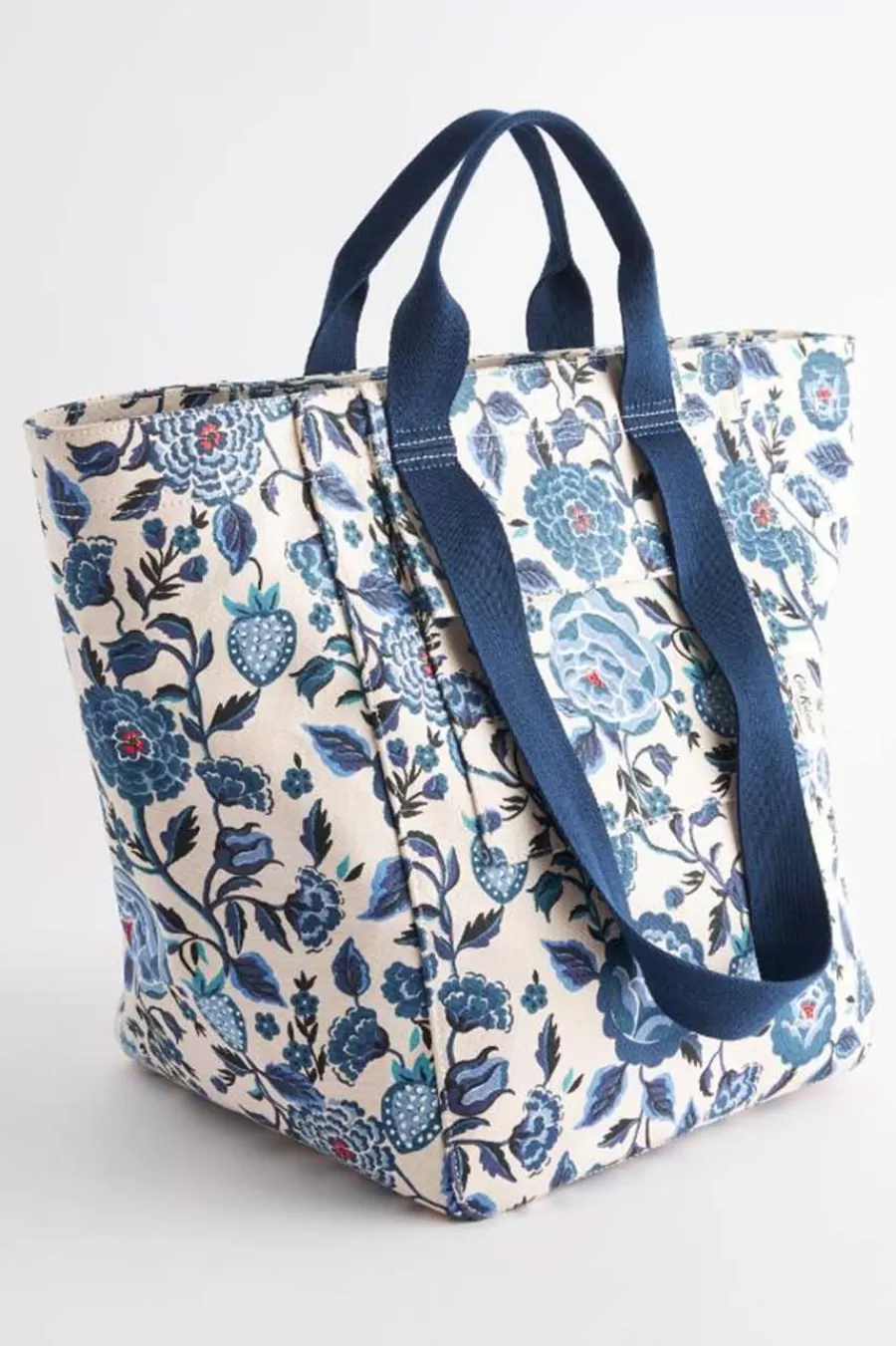 Cath Kidston STRAWBERRY GARDEN LARGE MARKET TOTE Blue Store