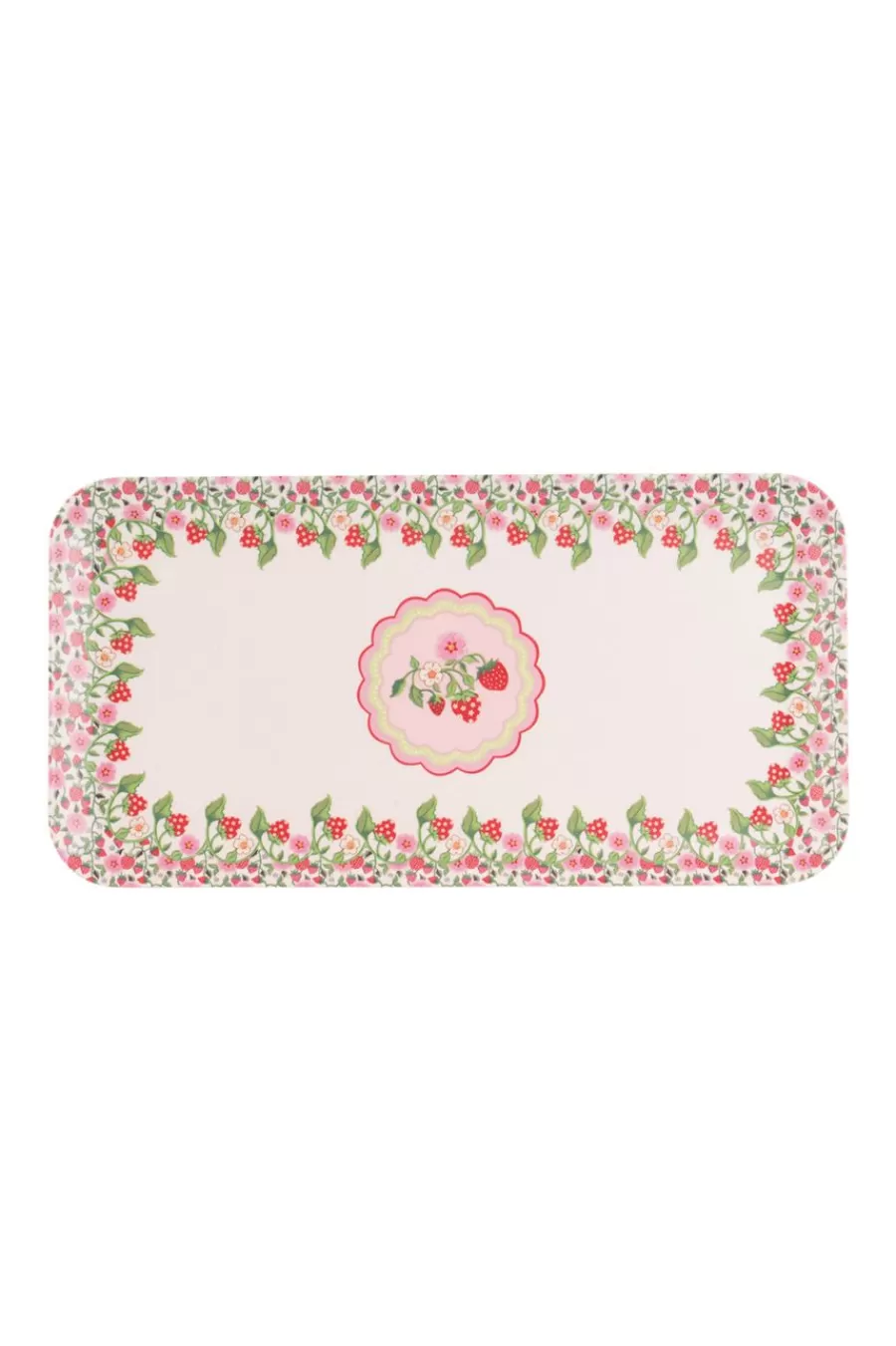 Cath Kidston STRAWBERRY MELAMINE PICNIC OVAL PLATTER Multi Fashion