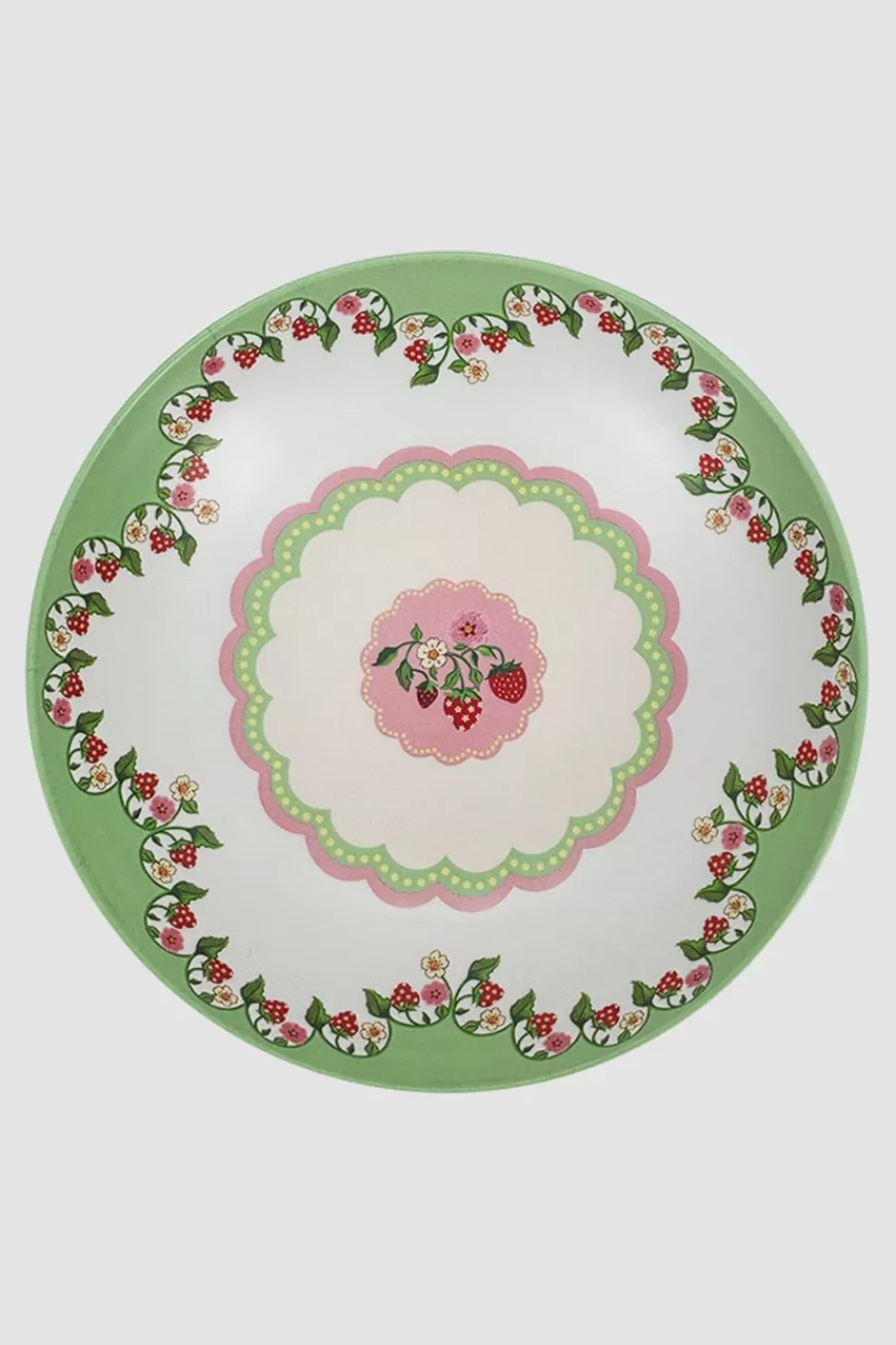 Cath Kidston STRAWBERRY MELAMINE PICNIC SALAD BOWL Multi Fashion