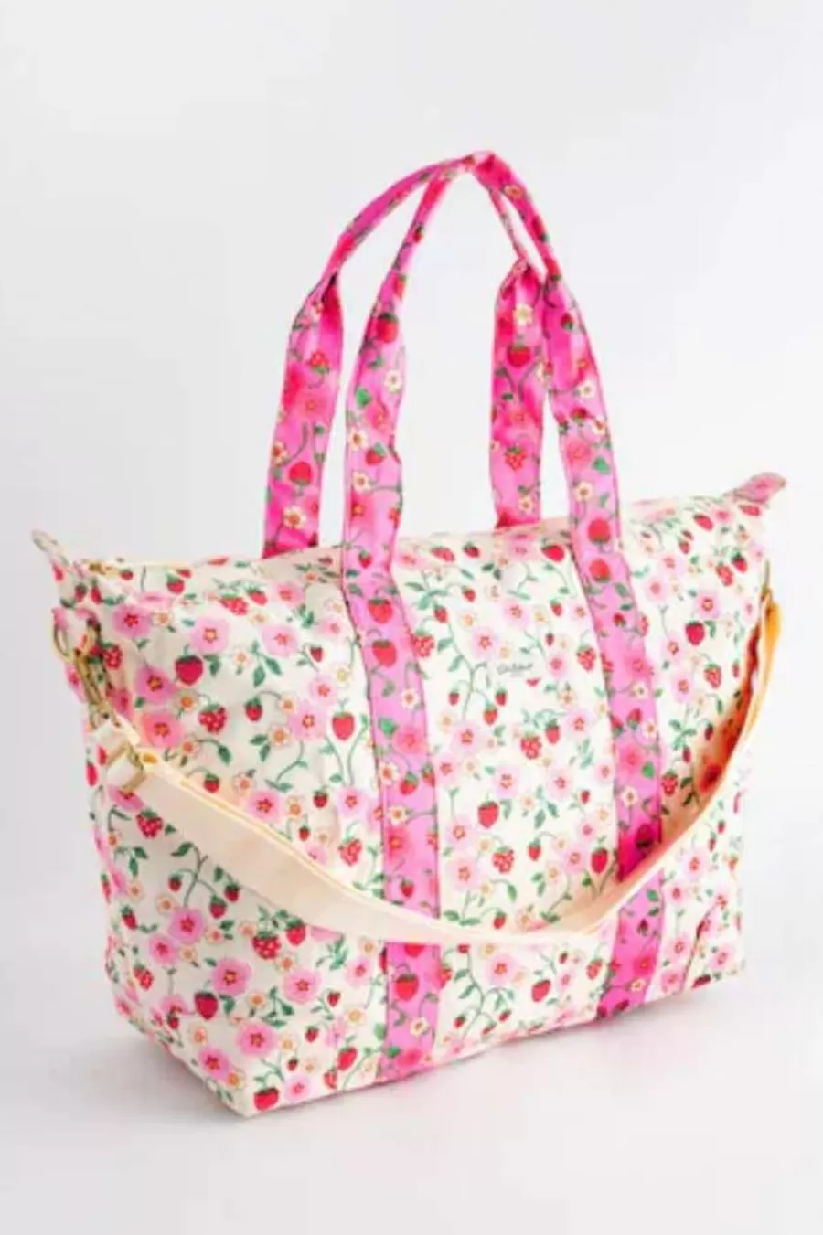 Cath Kidston STRAWBERRY SMALL OVERNIGHT BAG Cream Sale