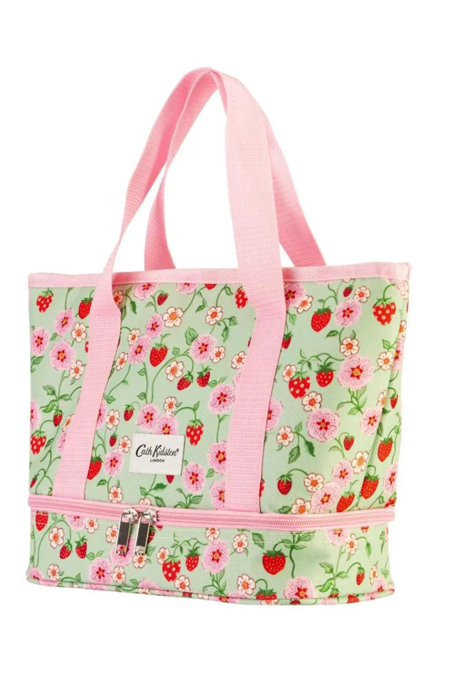 Cath Kidston STRAWBERRY SMALL TOTE LUNCH BAG Green Hot