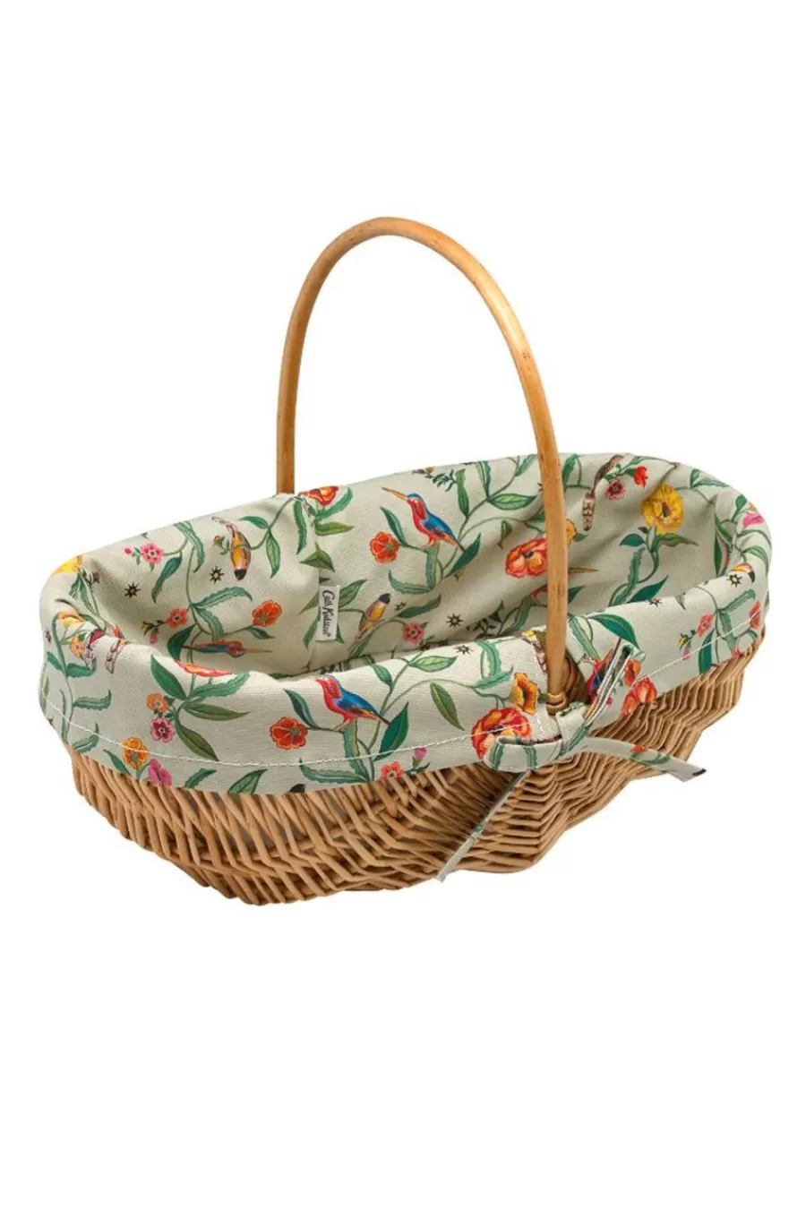 Cath Kidston Summer Birds Wicker Garden Trug Green Outlet